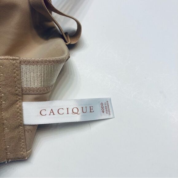 Cacique Smooth Boost Multi-Way Strapless Underwire Bra Beige Plus Size 40DD NEW‎ - Picture 6 of 8